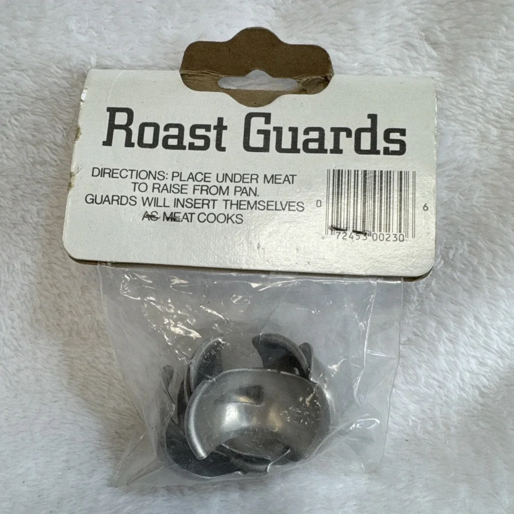 Vintage‎ Vanderbilt Roast Guards Set of 6 Aluminum Meat Lifters No Stick 230 NOS